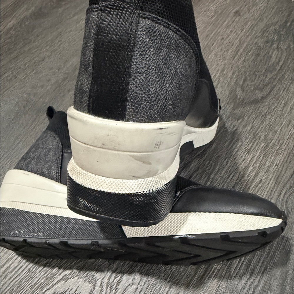 Michael Kors Black and White Slip-On Sneakers - Picture 7 of 8